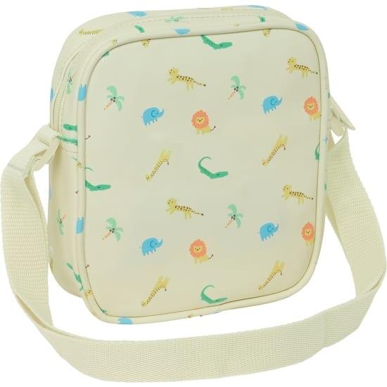 Bolso Bandolera Infantil Selva con Correa Ajustable y Fácil Limpieza Beige 2/3