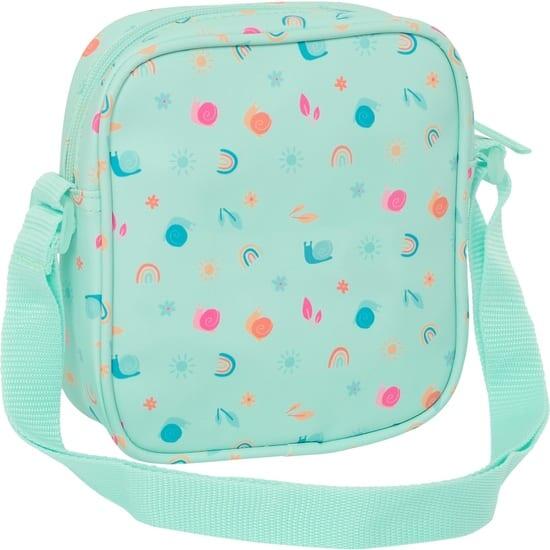 Bolsa de Deporte Infantil Caracol con Bandolera Ajustable Fácil Limpieza Verde 2/4