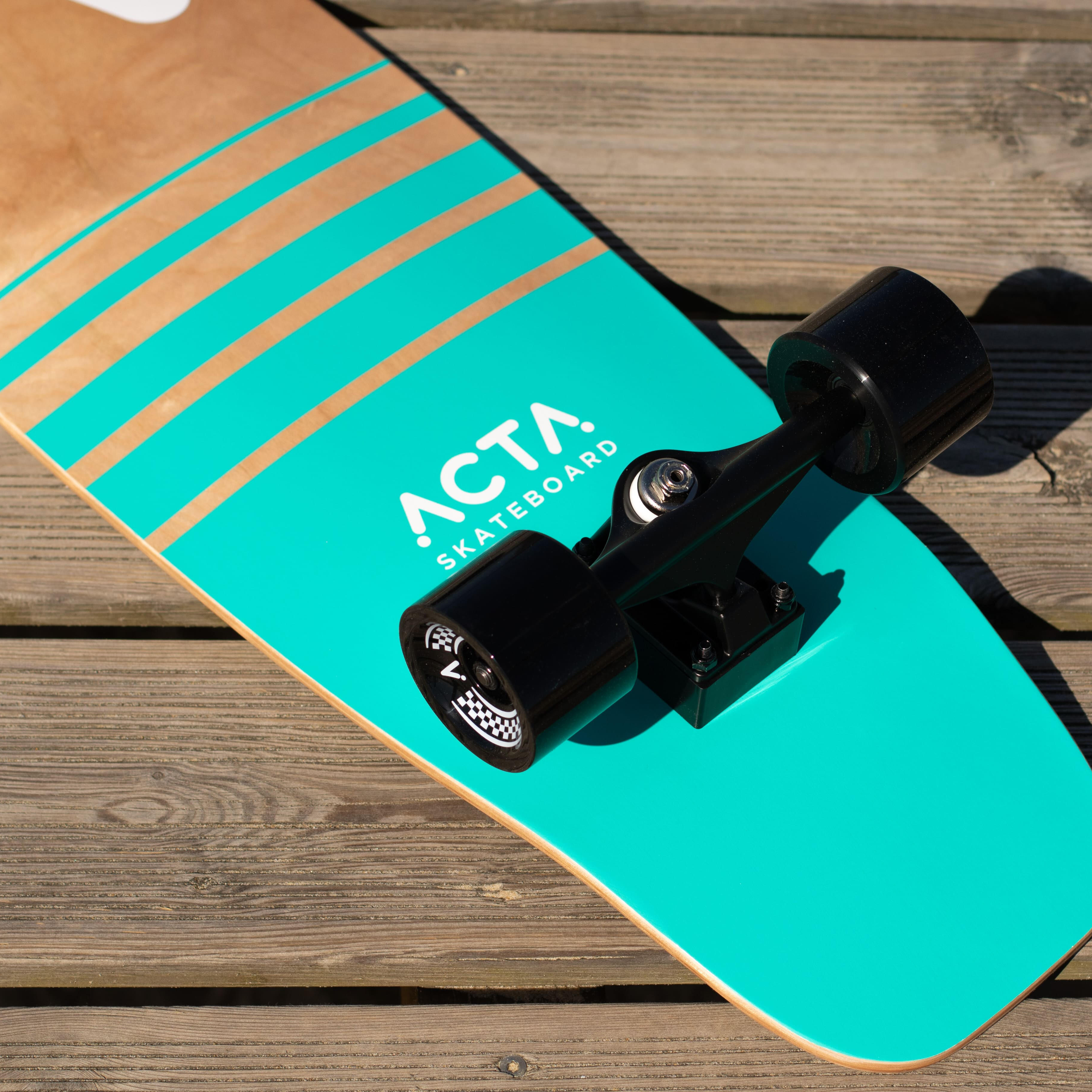 Surfskate ACTA Foam V2 31″ Ocean – érable 7 Plis, Trucks 360°, Débutant/intermédiaire, Carving Et Cruising