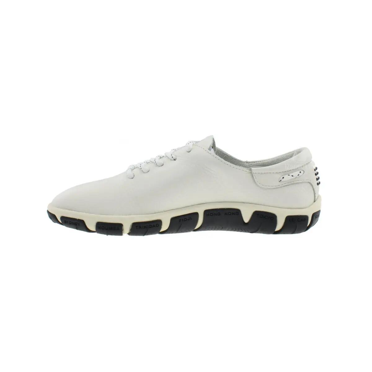 Jazaru Sapatos de barco para mulher branco 9/9