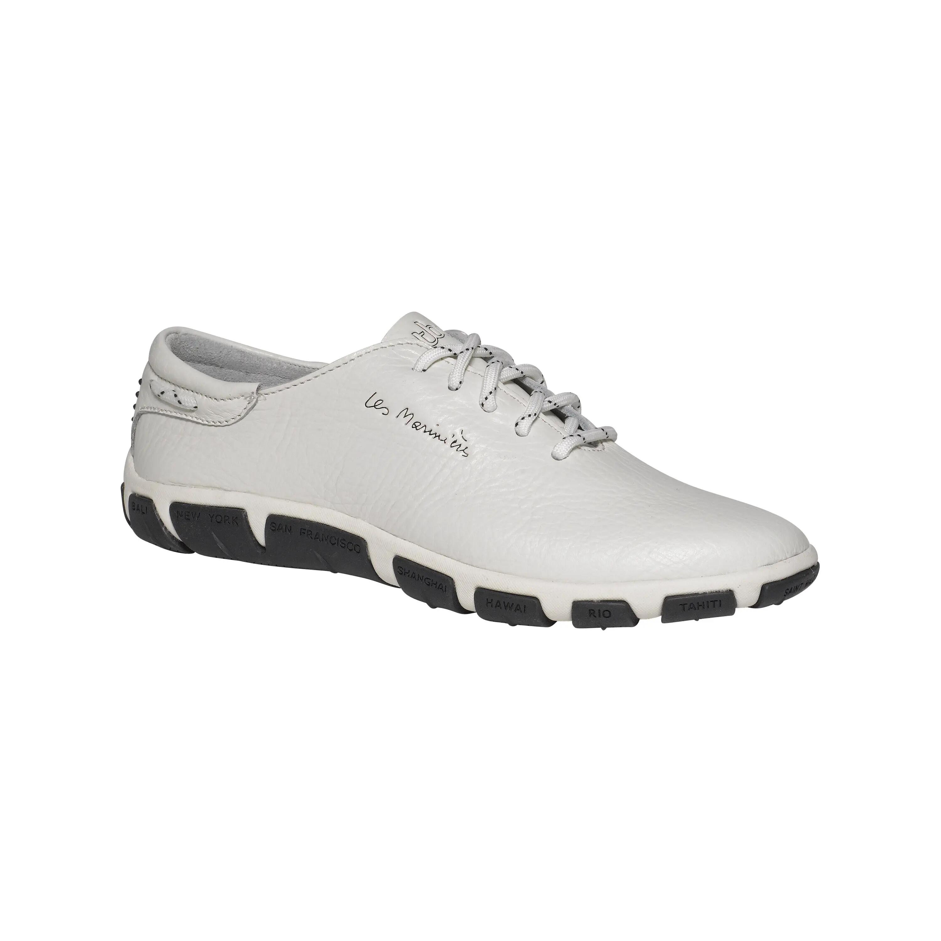 Jazaru Sapatos de barco para mulher branco 7/9