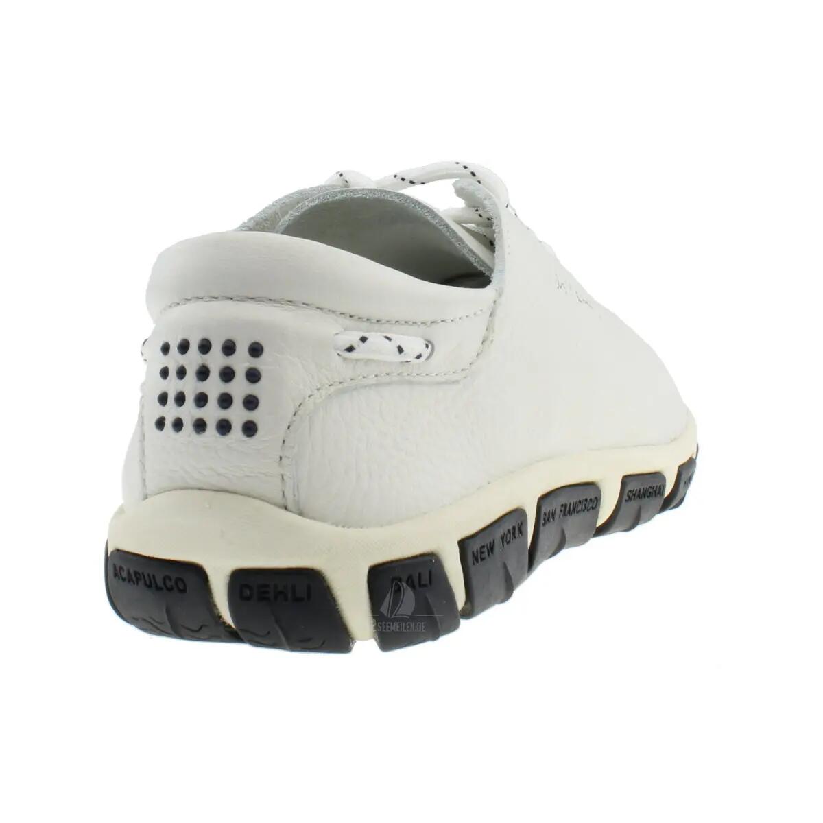 Jazaru chaussure bateau, femme - blanc 5/9