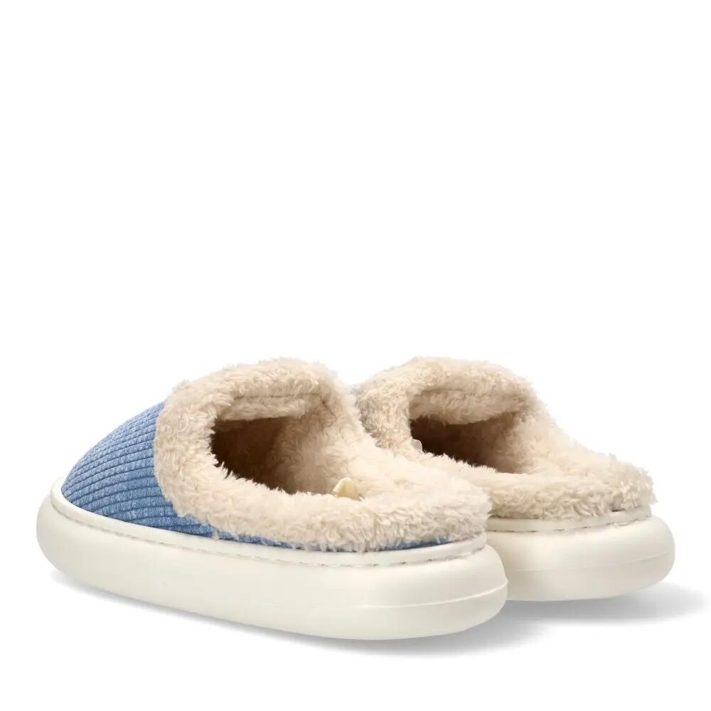 Pantoufles à bout ouvert Stitch pour adultes, en polyester antidérapant, bleues 5/7