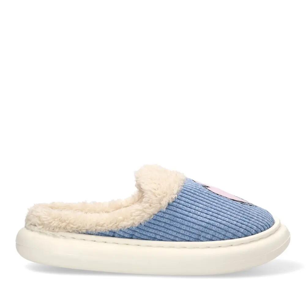 Pantoufles à bout ouvert Stitch pour adultes, en polyester antidérapant, bleues 2/7