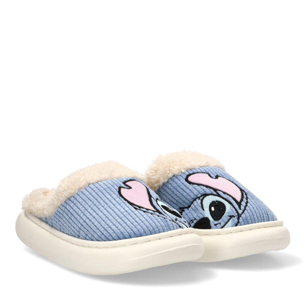 Chinelo aberto Stitch para adultos, poliéster, antiderrapante, azul. 3/7