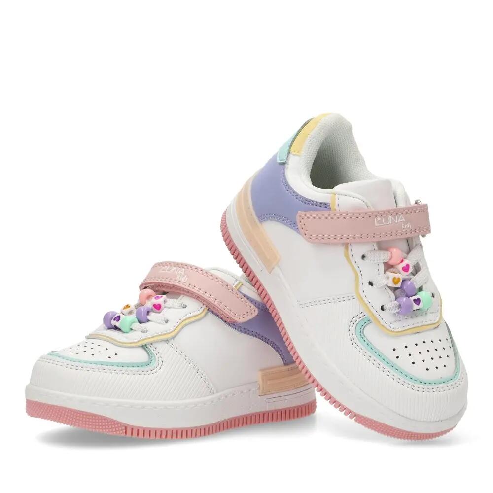 Deportivas Casual Niña Suela Plana - Modelo Rbs-1131 Multicolor 5/6