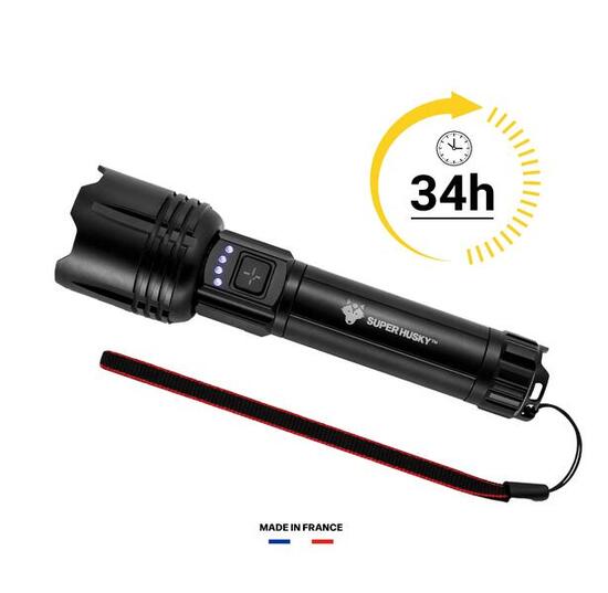 Lampe Torche Rechargeable MAX100 - 800 lm / Batterie française reconditionnée