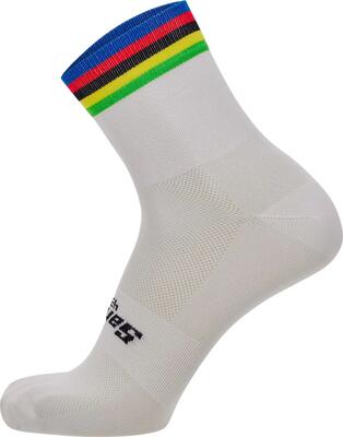 Santini Calzini unisex per i Campionati del Mondo UCI Bianco