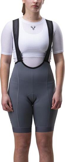Korte fietsbroek voor dames LeBram Training, leigrijs