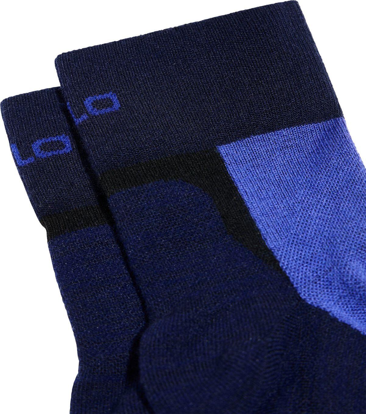 Odlo Performance Wool Lage Wandelsokken Zwart/Paars 3/3