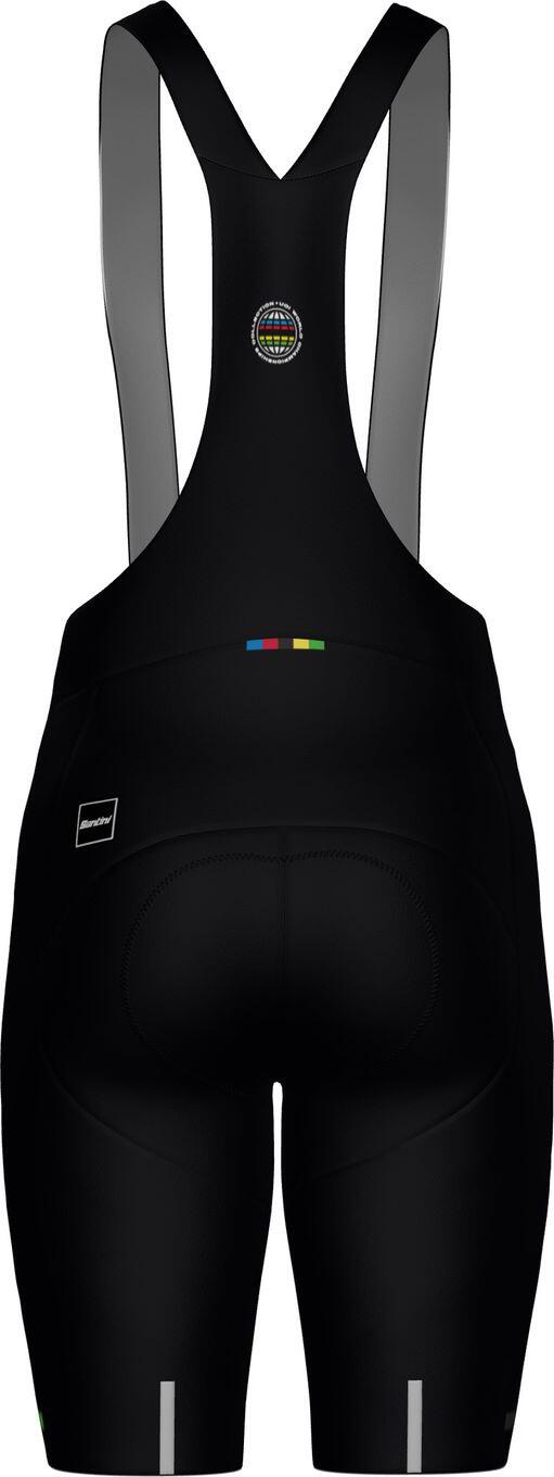 Cuissard Court à Bretelles Santini Mondo Championnats du Monde UCI Noir 4/4