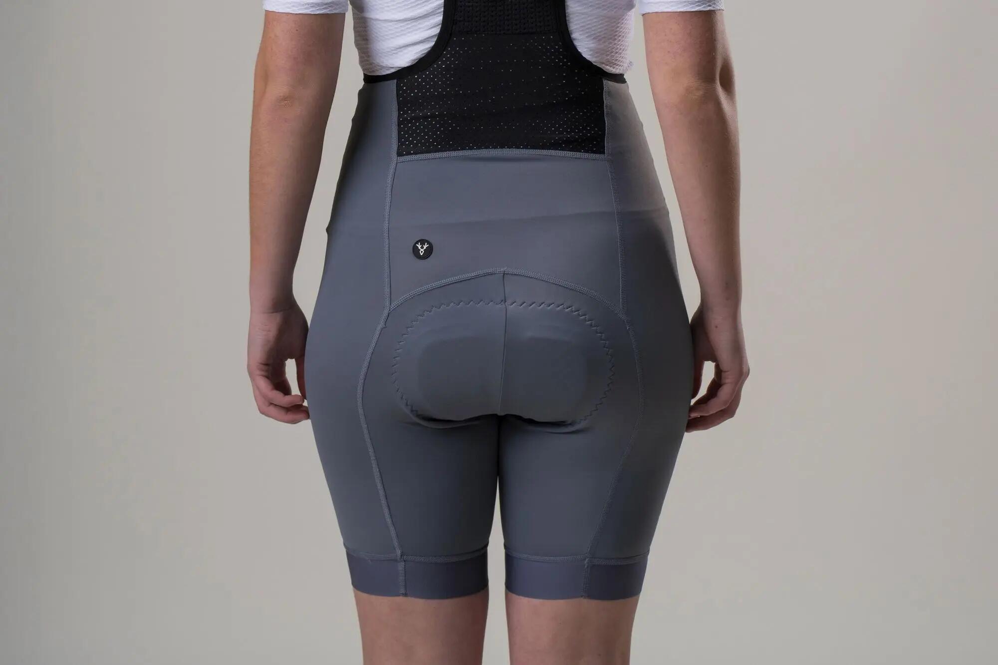 Cuissard Court Femme LeBram Training Gris Ardoise 4/5