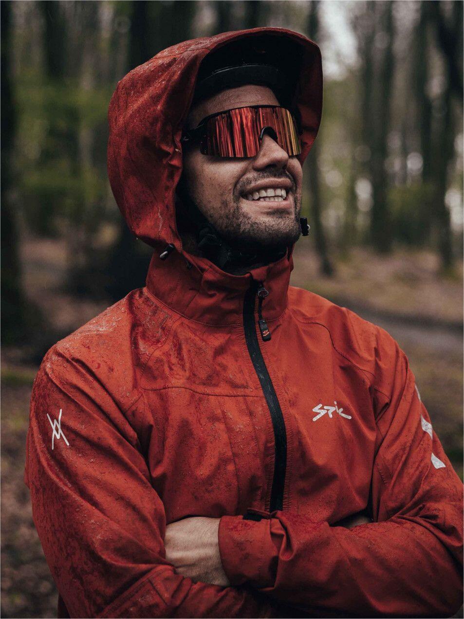 Chaqueta impermeable Spiuk All Terrain Roja 4/5