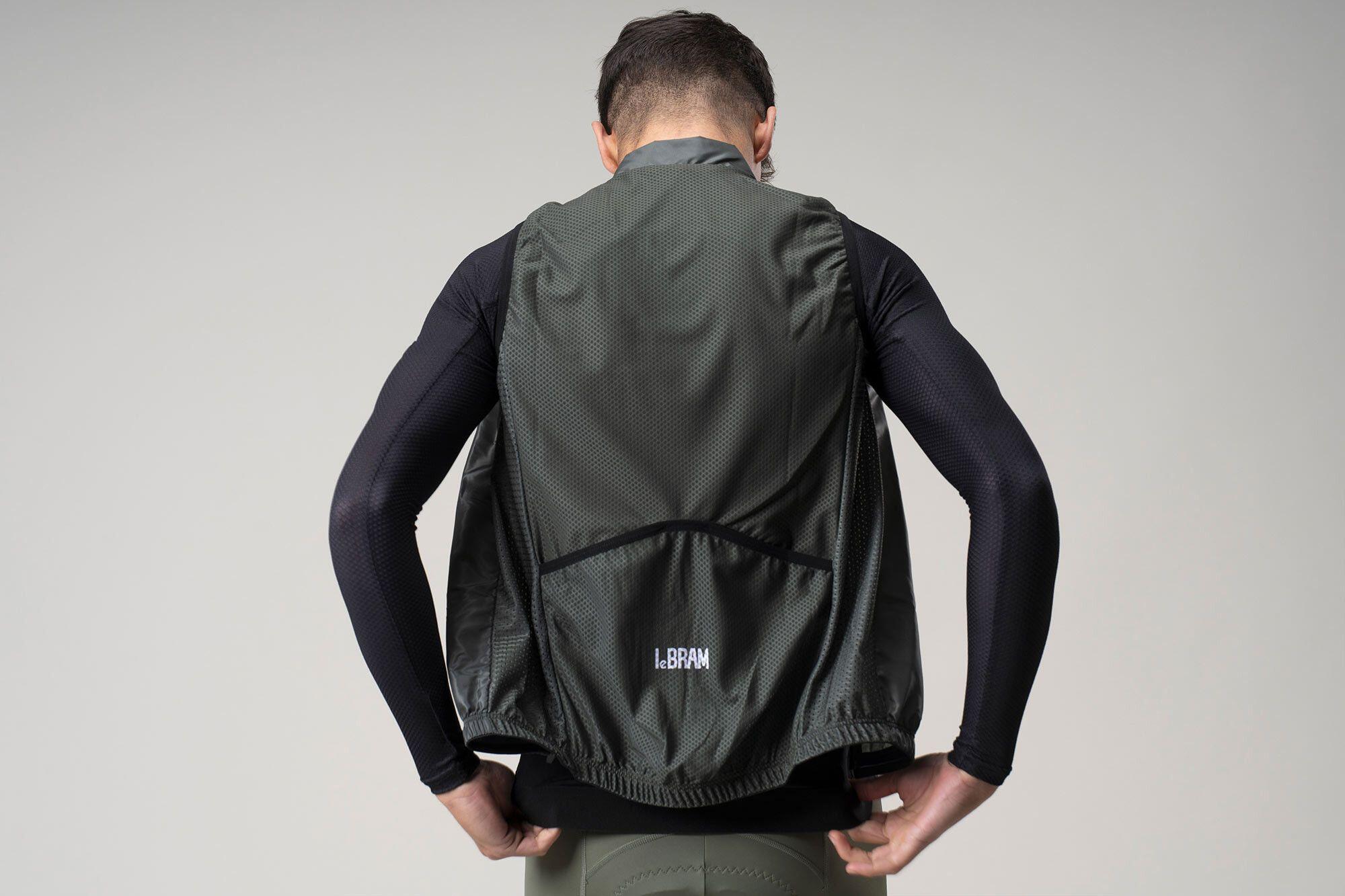 LeBram Trainingsjas Mouwloos Khaki Groen 5/6