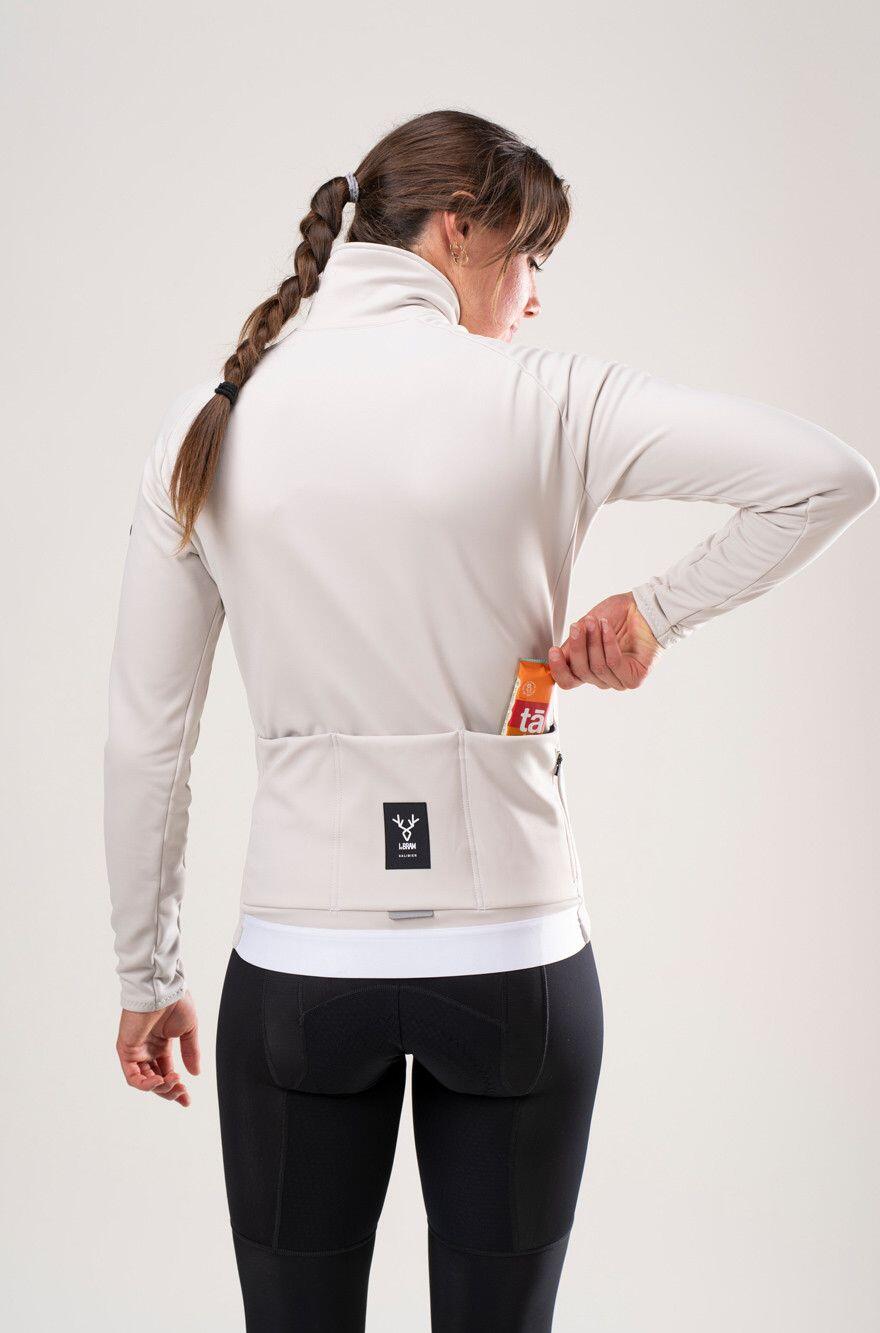 LeBram Training Women's Thermal Jacket Beige 3/7