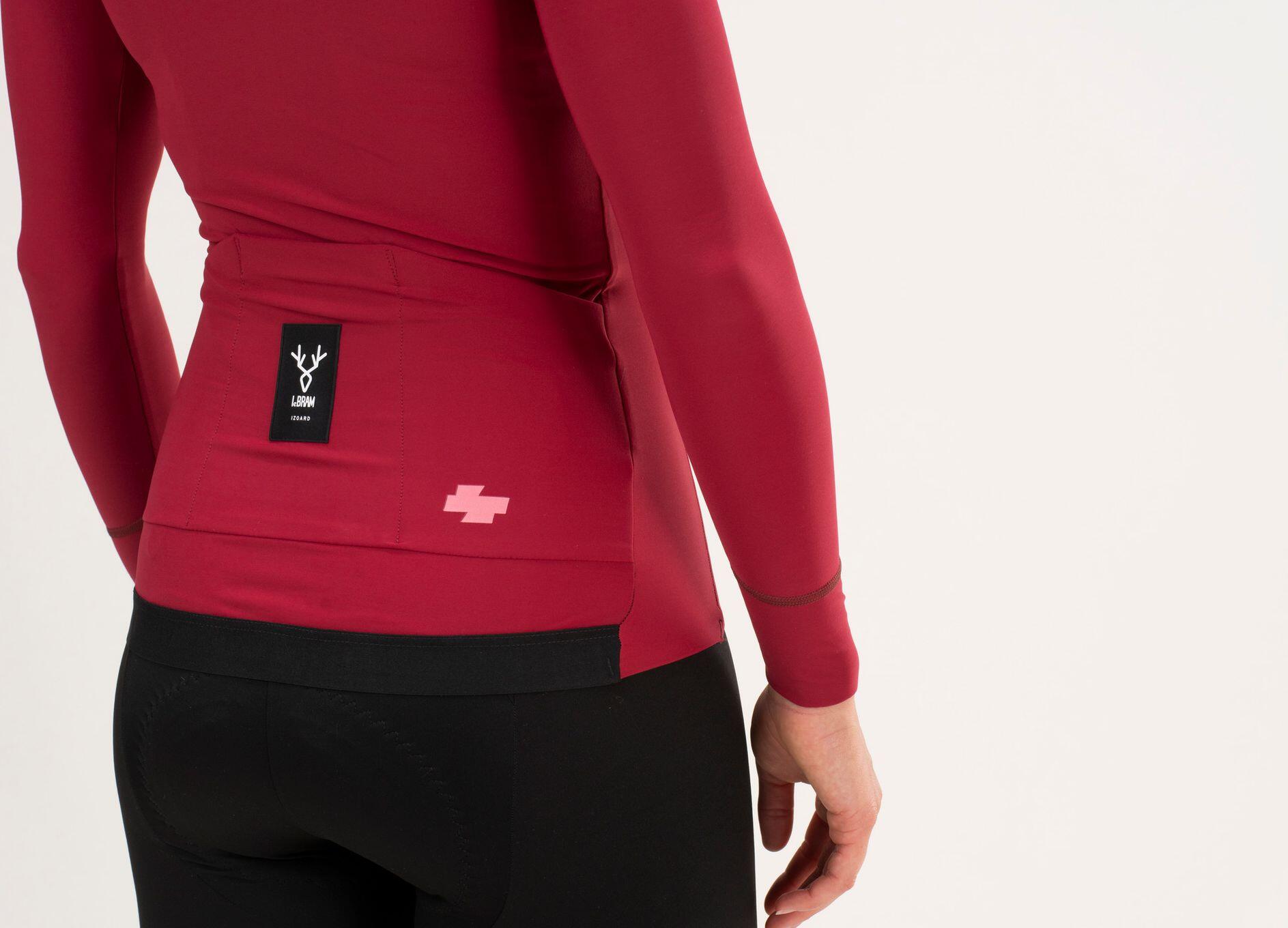 Maillot Manches Longues Femme LeBram Race Mi-Saison Rouge 5/7