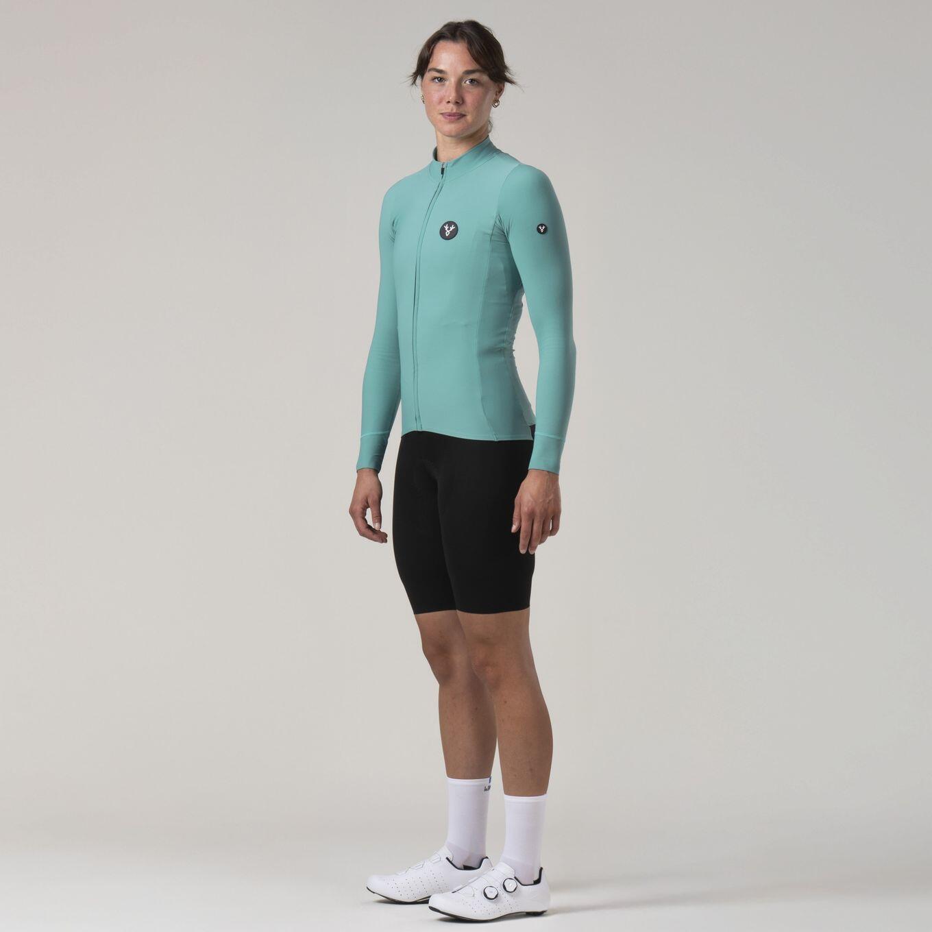 LeBram Race Damesblauwe Mid-season Turquoise Trui met lange mouwen 2/7
