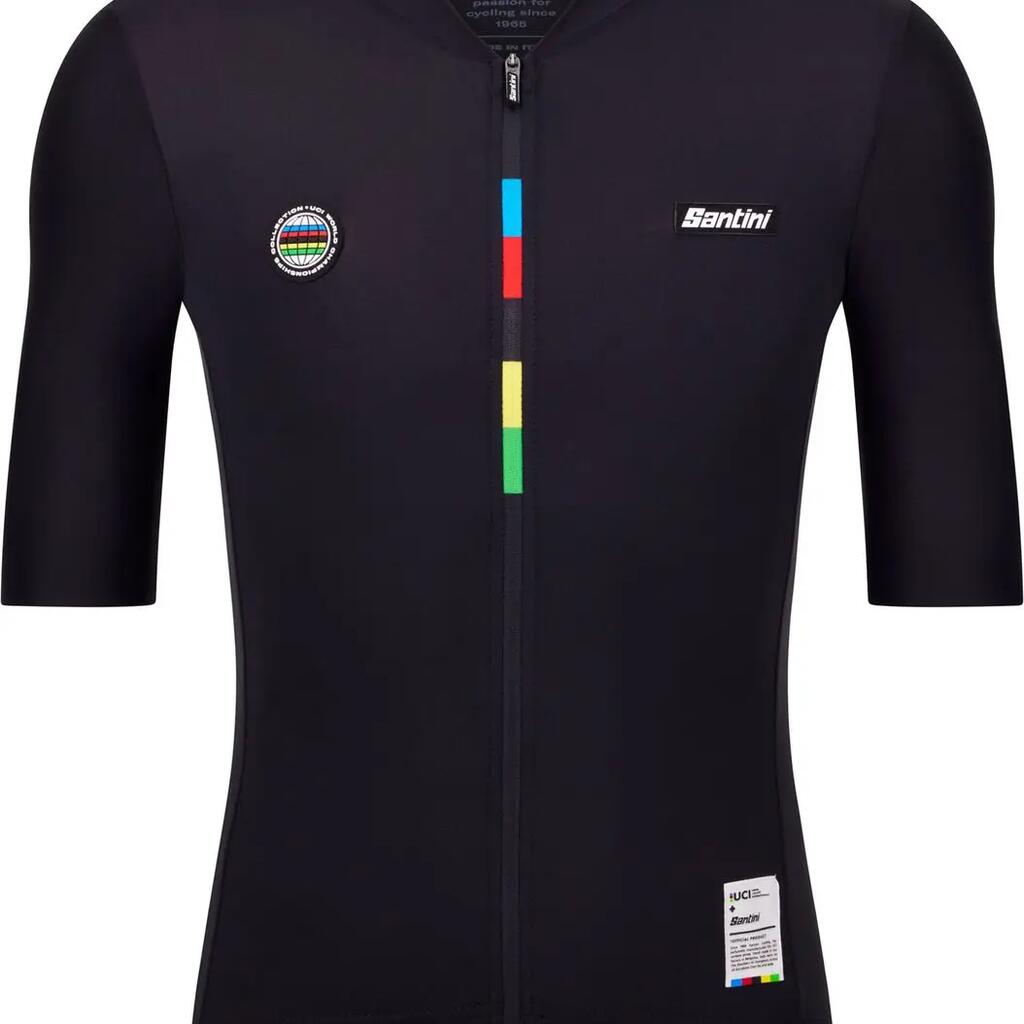 Santini Mondo UCI Short Sleeve Jersey Black