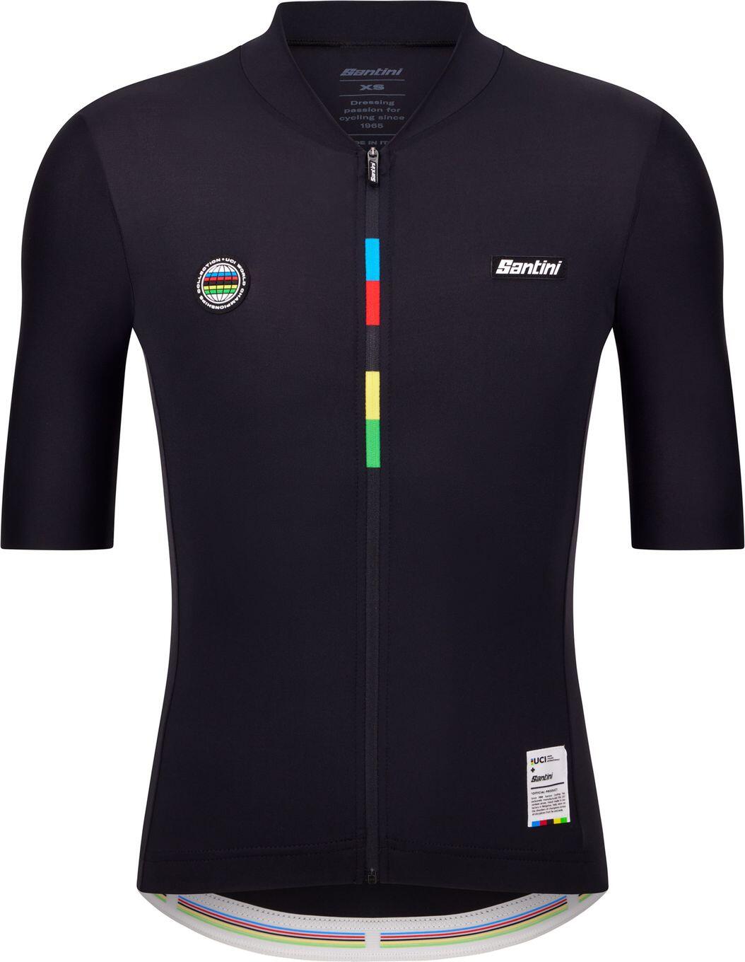 Santini Mondo UCI Maglia a manica corta nera 1/3