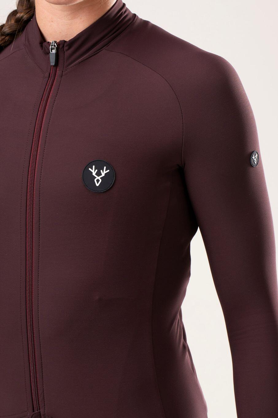 Dames LeBram Off-Road Mid-Season Jersey met lange mouwen Bordeaux 6/7