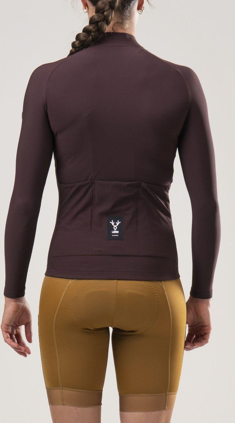 Dames LeBram Off-Road Mid-Season Jersey met lange mouwen Bordeaux 3/7