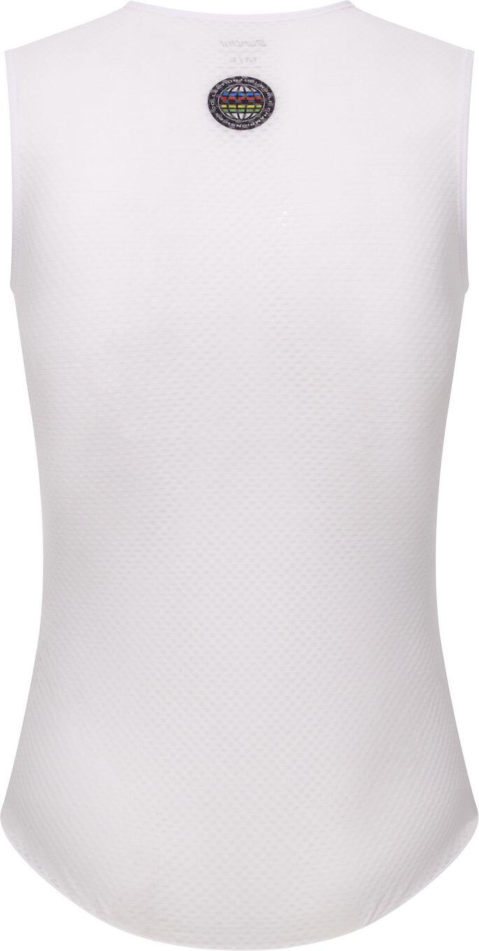 Sous-Maillot Sans Manches Santini Champion du Monde UCI Blanc 2/2