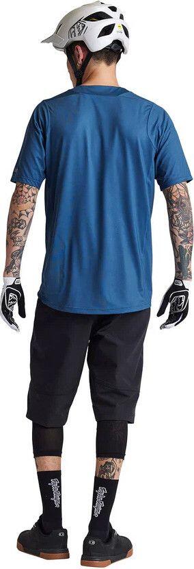 Maillot Manches Courtes Troy Lee Designs Skyline Iconic Bleu 3/6