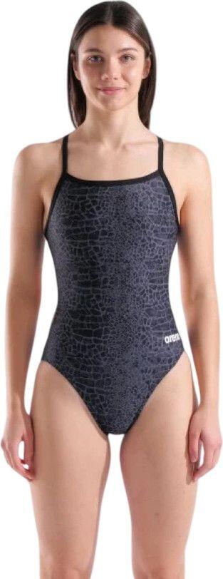 Arena Fato De Banho Snakeskin Dos Challenge Para Mulher Preto da Decathlon