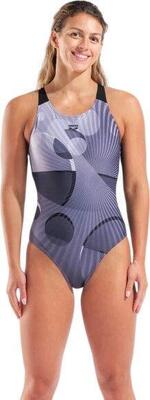 Arena depth zwempak voor dames, zwart