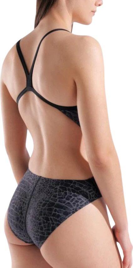 Bañador Arena Snakeskin Dos Challenge Negro para mujer 4/13