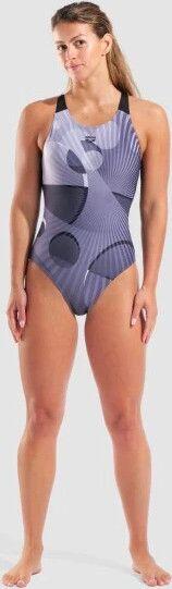 Costume da bagno intero Arena Depth nero da donna 3/7