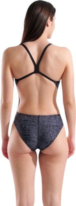 Bañador Arena Snakeskin Dos Challenge Negro para mujer 2/13