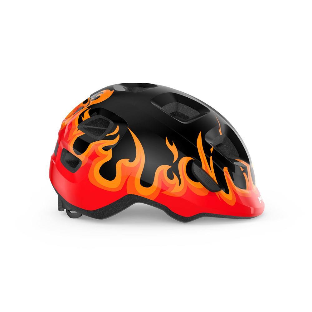 Casque Enfant MET Hooray Noir Rouge 2/3