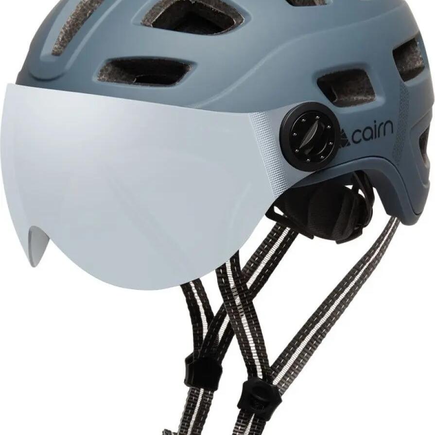 Helmet Cairn Quartz Visor LED USB Matte Gray