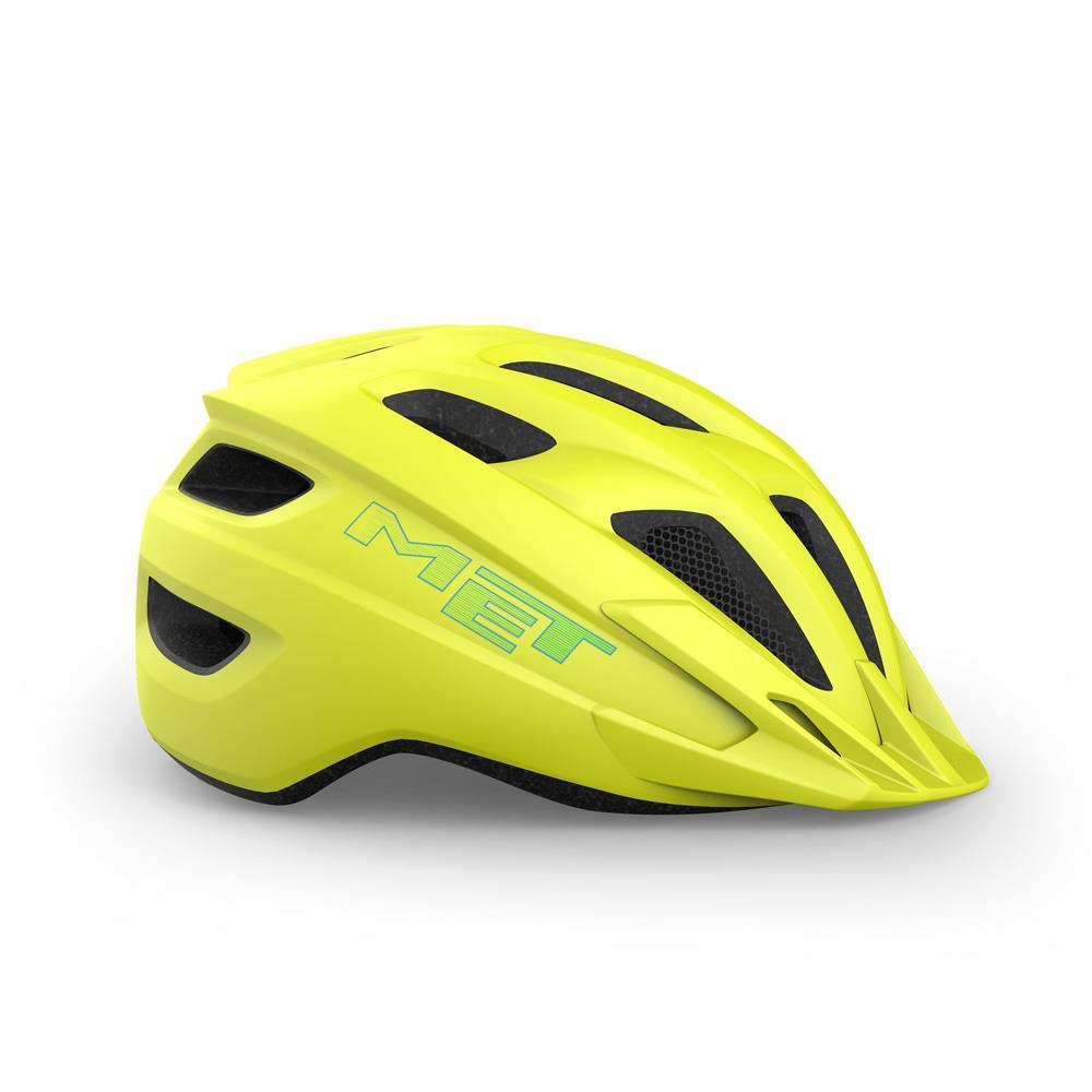 Met Casque Vélo Crackerjack Jaune/Blanc 3/4