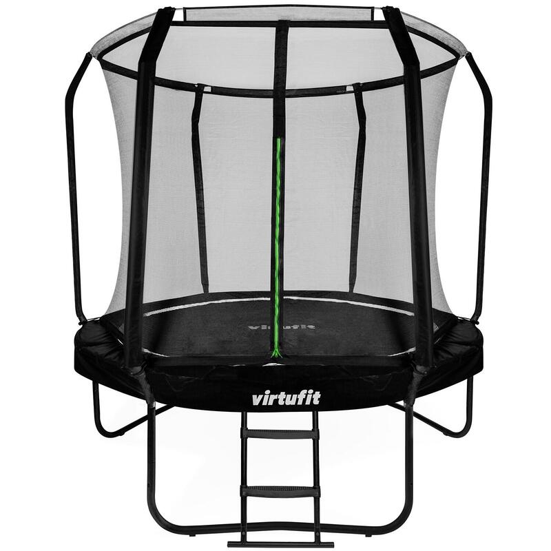 VirtuFit Premium Trampoline met Veiligheidsnet - Zwart - 244 cm