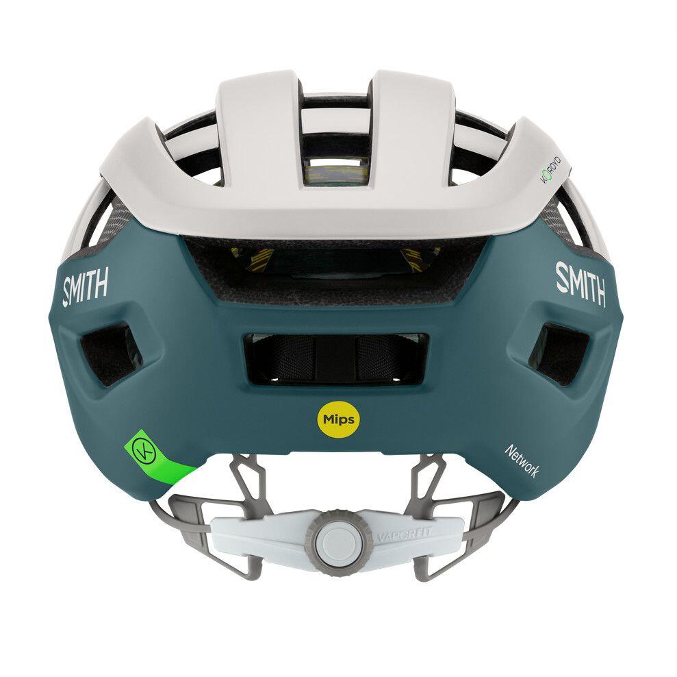 Casco Smith Network Mips bianco/blu 2/3