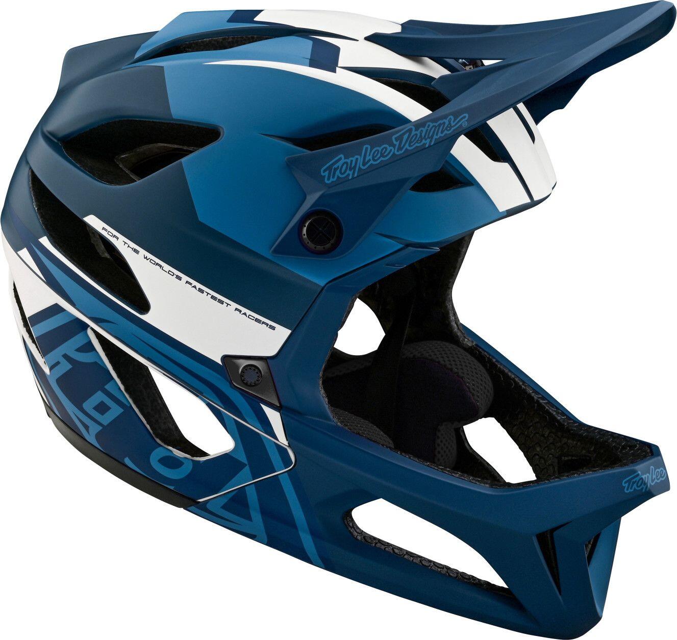 Troy Lee Designs Stage Mips Vector Blue Integral Helmet 6/7