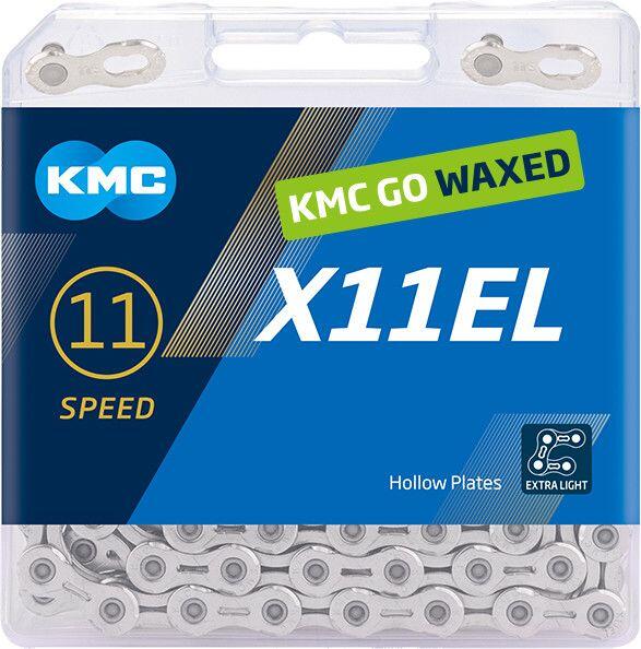 Corrente encerada KMC X11EL 11S Prata 2/7