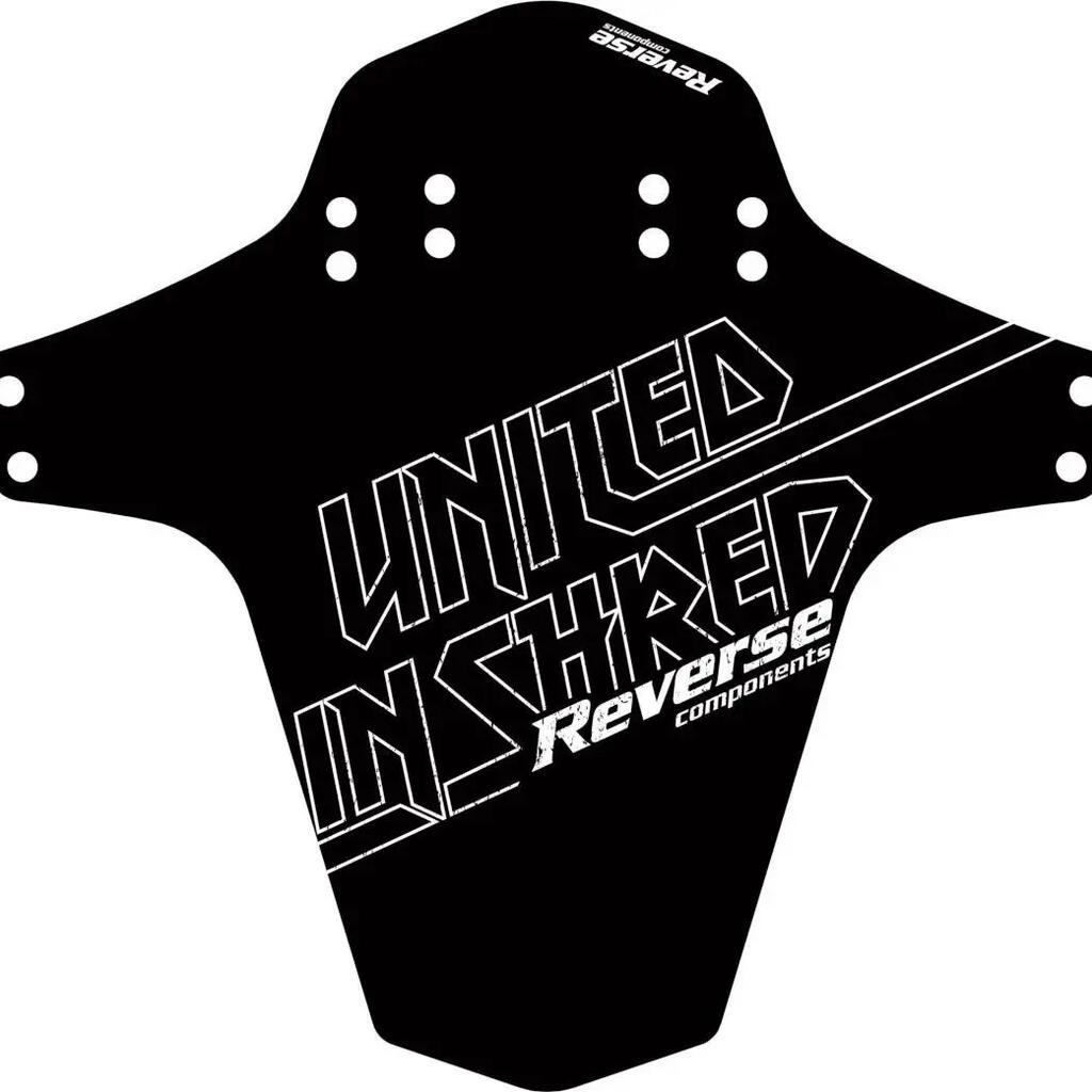 United Front Upright Fender in Shred Black / White
