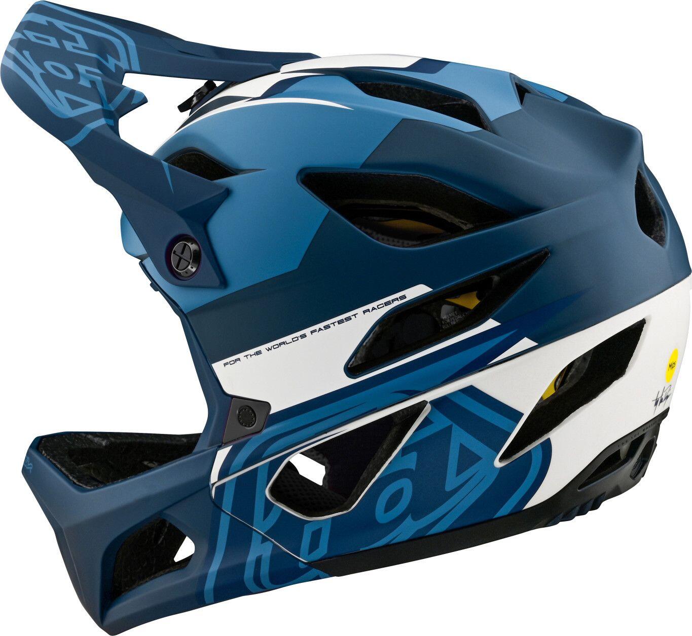Troy Lee Designs Stage Mips Vector Blue Integral Helmet 2/7