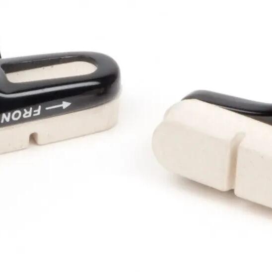 Elvedes 55mm Road Brake Pads - White Aluminium
