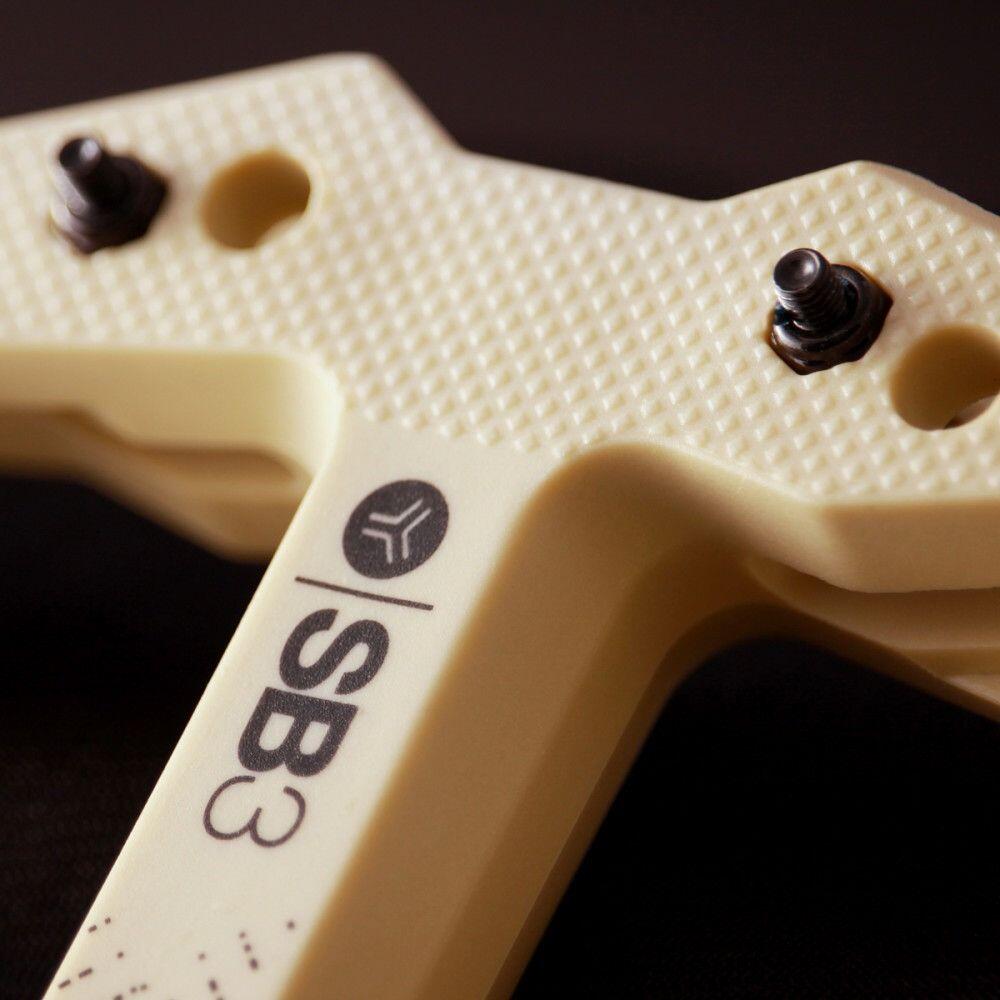 Paar SB3 Kroma Composiet Beige Platte Pedalen 5/7