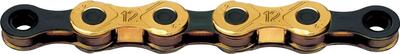 Kmc x12 gewaxte ketting 12s ti-n goud zwart