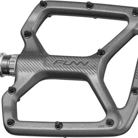 Pair of Funn Python Flat Pedals Grey