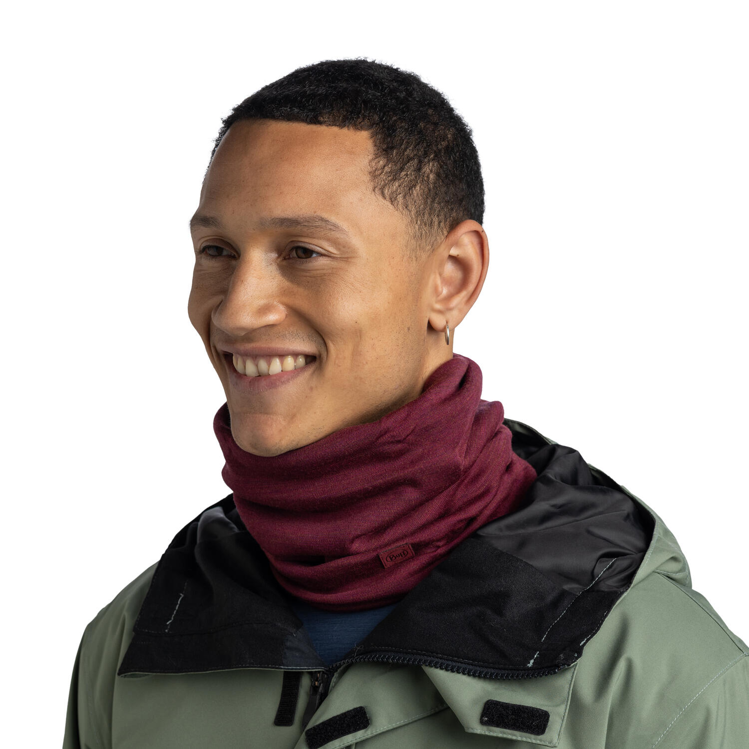 Chusta wielofunkcyjna Merino Heavyweight - Solid Tibetan Red 6/7