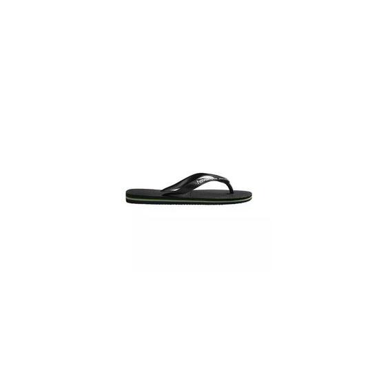 Claquettes Havaianas Modèle Brasil Logo Couleur Noir