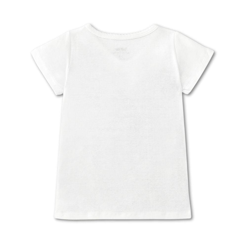 Camiseta interior niña manga corta algodón orgánico 3/4