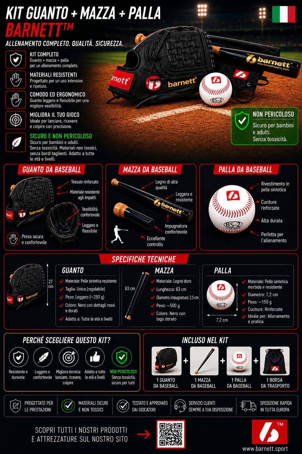 Kit de Baseball Junior 6/7