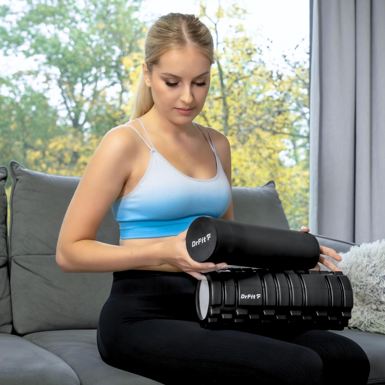 Roller 2w1 z Wypustkami Wałek do Masażu i Rolowania DrFit 7/7